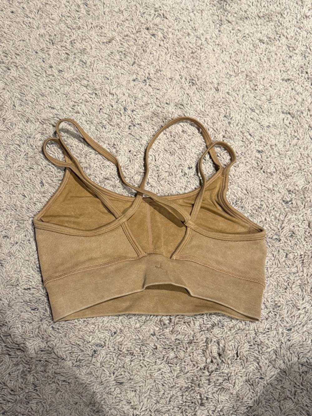 JoyLab Tan Ribbed Bralette - Picture 2 of 3